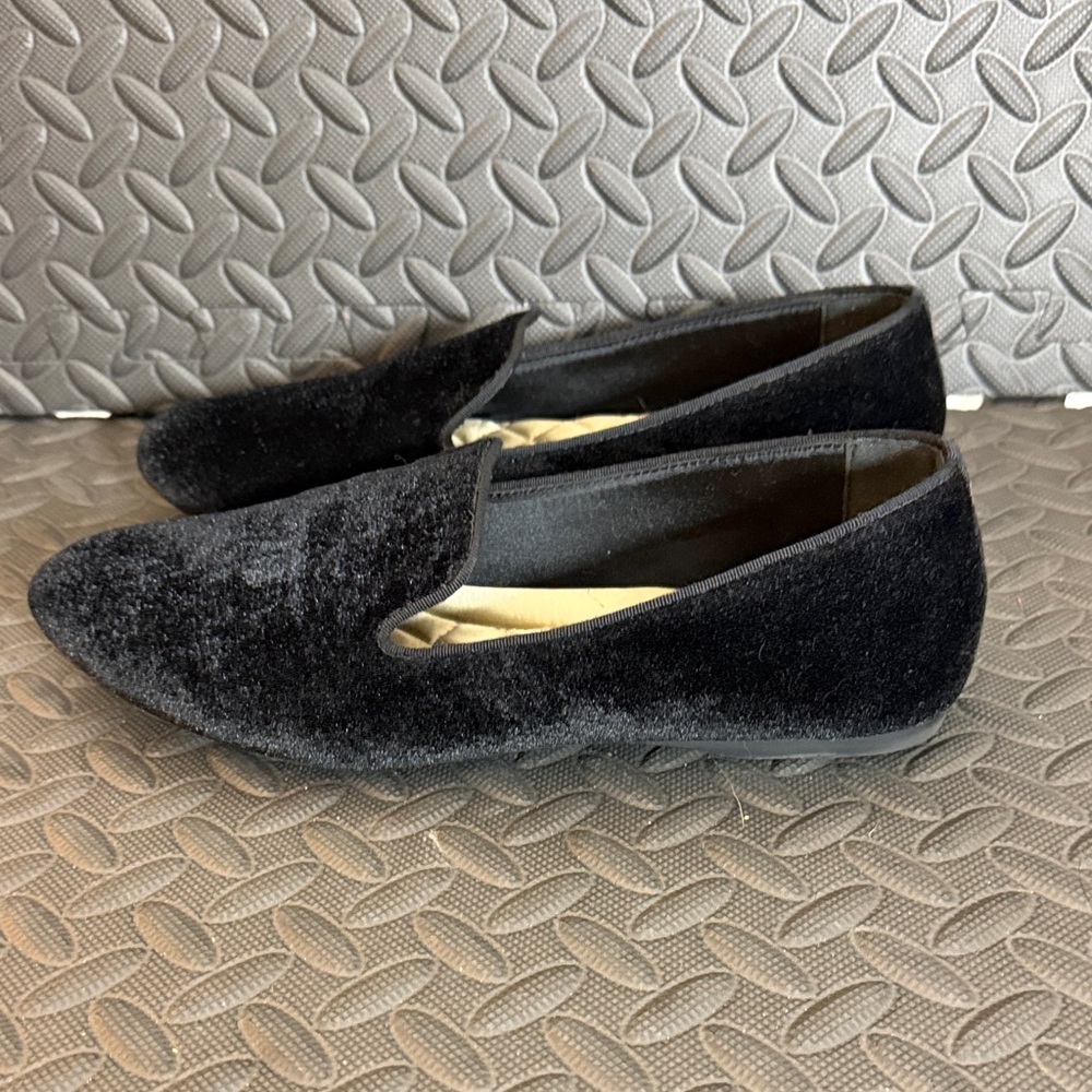 Birdies Loafers Black Velvet Size 10